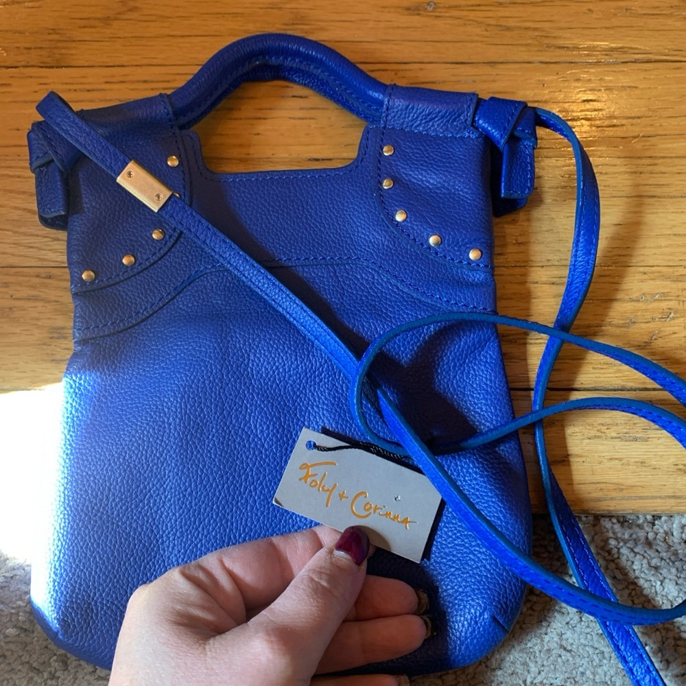 Foley + Corinna Blue Crossbody Bag